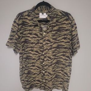 Camo-ish button down